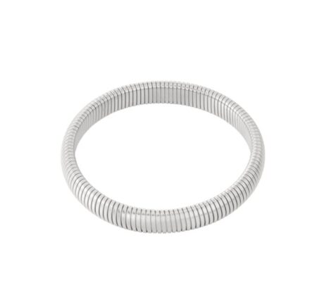 bracelet acier inoxydable, bracelet argenté, bracelet minimaliste, bijou femme, bracelet contemporain, bijou intemporel